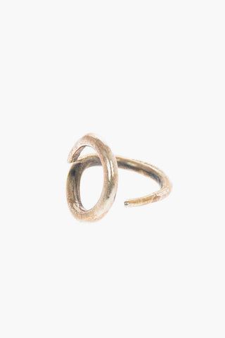 Silver Organic Clip Ring