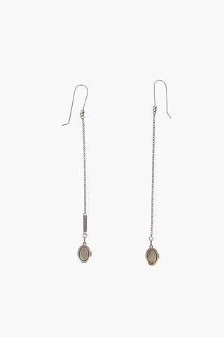 Orecchini in Argento con Medaglione Ovale 