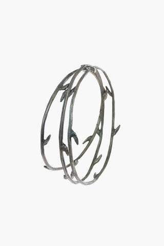Silver BRANCH BUDS 3 Bracelets Set