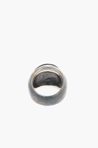 Silver Hammered Key Ring