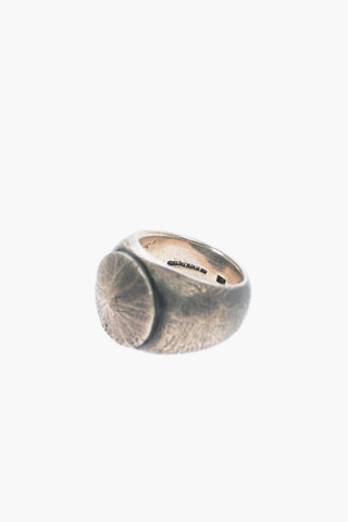 Silver Hammered Key Ring