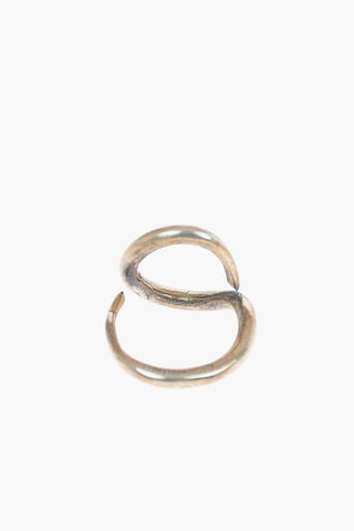 Silver Organic Clip Ring