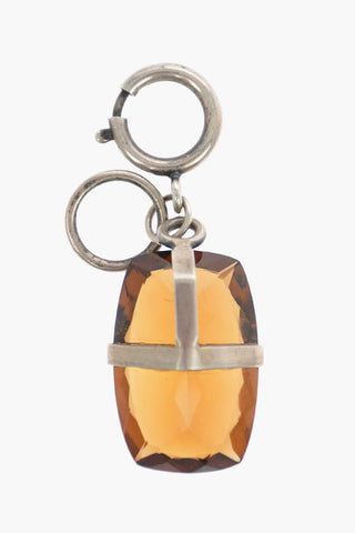 Charm in Argento con Pendente in Quarzo