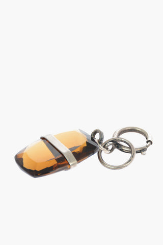 Charm in Argento con Pendente in Quarzo