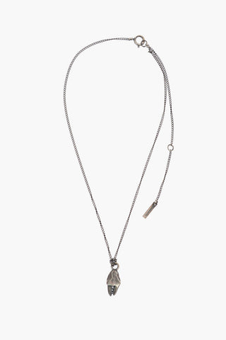 Silver Necklace with Crab Claw Pendant