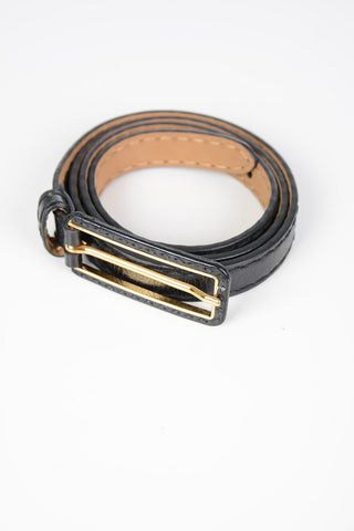 20mm Leather Slim Belt