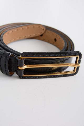 20mm Leather Slim Belt