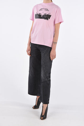 high-rise waist County wide jeans