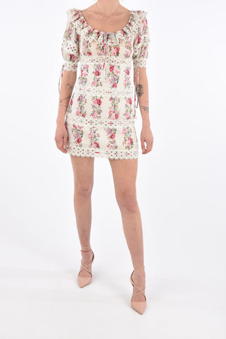 Floral Off-Shoulder HONOUR Mini Dress