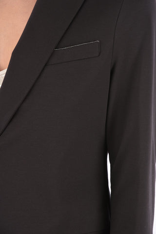 Blazer 1 Bottone con Dettaglio Gioiello