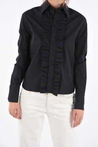 Camicia Rouches Cannolé in Cotone