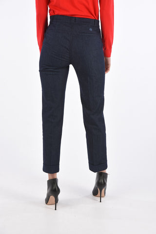 cuffed hem trousers cropped jeans