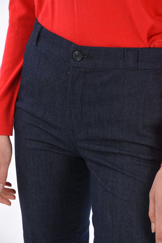 cuffed hem trousers cropped jeans