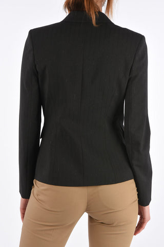Pinstriped SFOGLIARE Blazer with Lurex Details