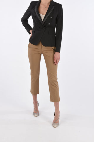 Pinstriped SFOGLIARE Blazer with Lurex Details