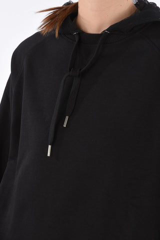 Sweatshirt with Tulle Hood