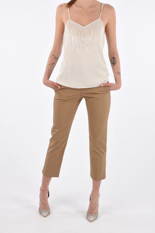 Sequined Top with Adjustable Shoulder Straps