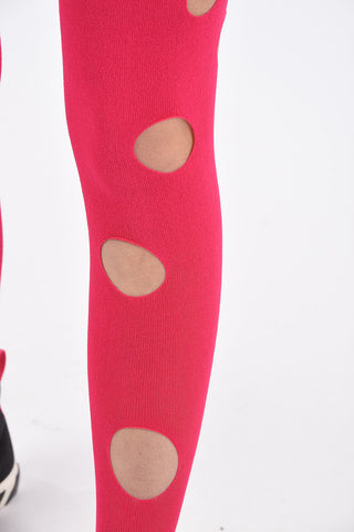 Distressed Swiss Cheese Stocking