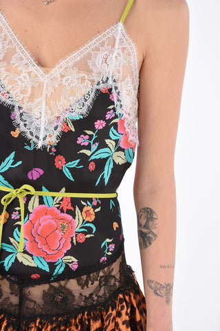 Printed Mini Slip Dress