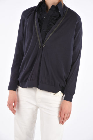 rhinestone embellished cardigan
