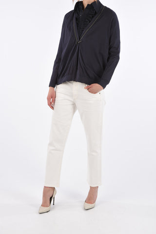 rhinestone embellished cardigan