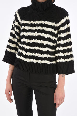Maglia Collo Alto a Righe 