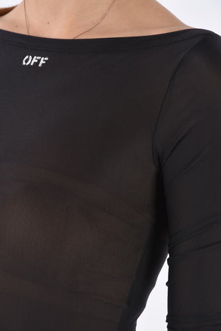 long sleeve sheer Bodysuit