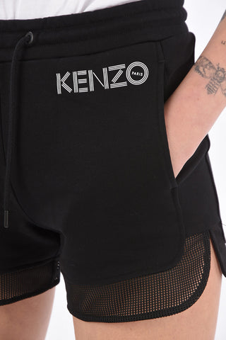 Sweat Sport Shorts with Mesh Details