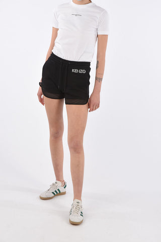Sweat Sport Shorts with Mesh Details