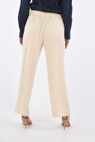 Elastic Waist Flare Pants
