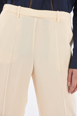 Elastic Waist Flare Pants