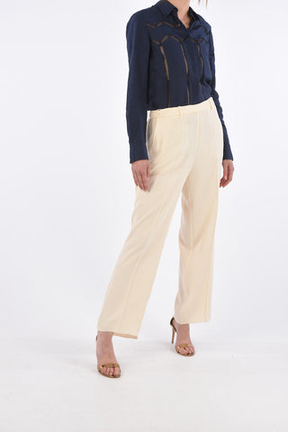 Elastic Waist Flare Pants