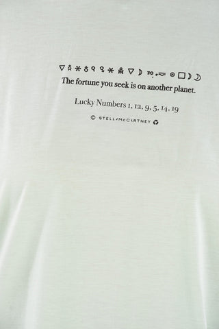 Crew Neck LUCKY NUMBERS Cotton T-Shirt