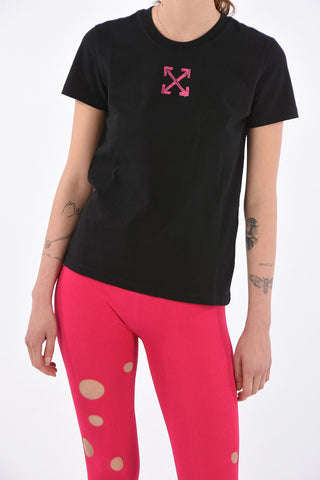 Cotton PAINTED ARROW Crew-Neck T-Shirt