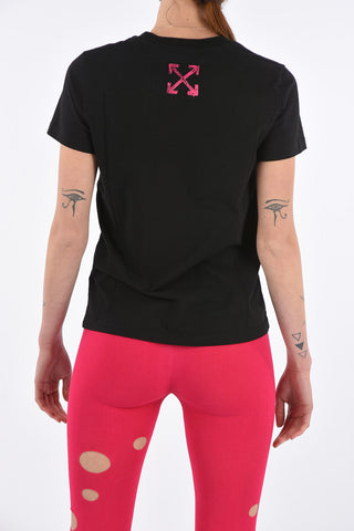 Cotton PAINTED ARROW Crew-Neck T-Shirt