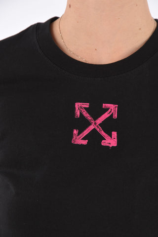 Cotton PAINTED ARROW Crew-Neck T-Shirt