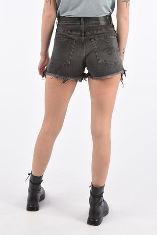 Distressed SHREDDED SLOUCH Shorts