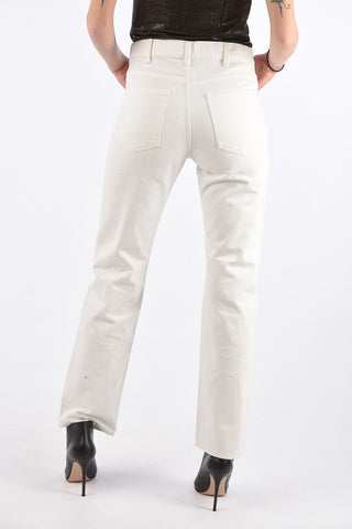 Mid-rise waist straight fit jeans