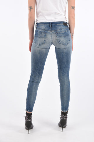 Distressed SKINZEE-LOW-ZIP Slim Fit Jeans L32