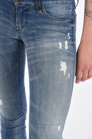 Distressed SKINZEE-LOW-ZIP Slim Fit Jeans L32