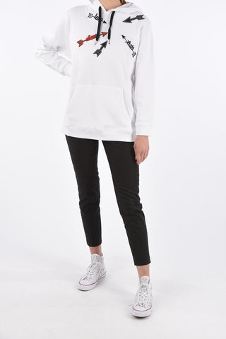 Cotton Embroidery Hoodie with Maxi Patch Pocket