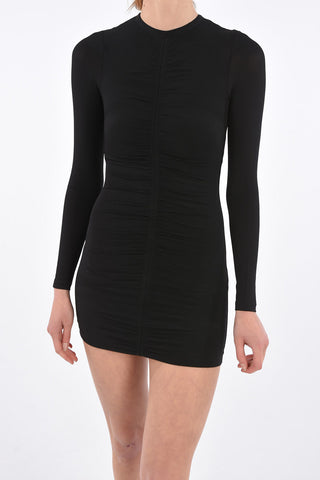 vestito attillato micro drappeggiato