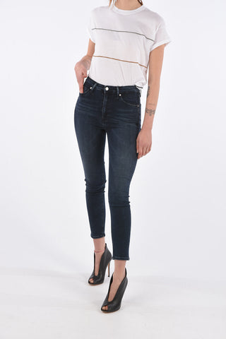 JEANS high-rise waist skinny fit jeans