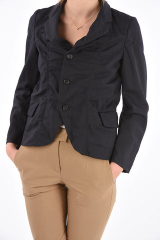 Wrinkled Effect 3 Button Blazer