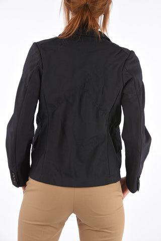 Wrinkled Effect 3 Button Blazer