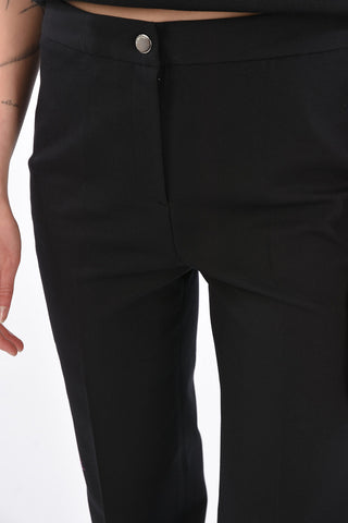 pantalone ad orlo dritto a vita regolare