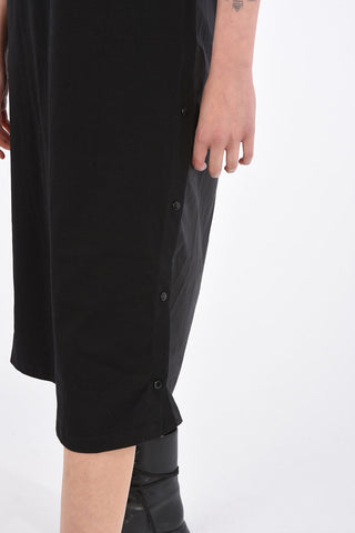 open back double split-side hem dress