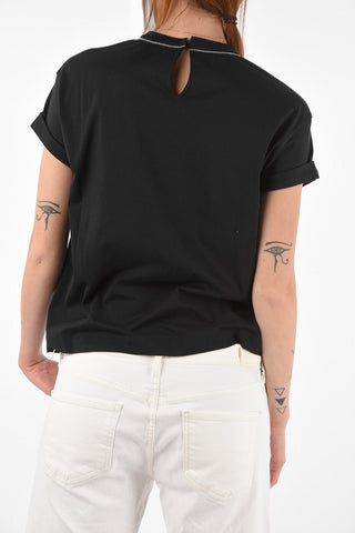 rhinestone embellished t-shirt