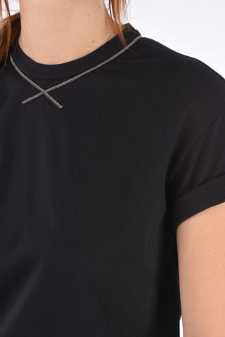 rhinestone embellished t-shirt