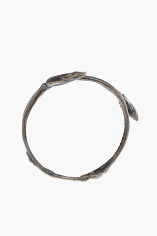 Silver DOUBLE BUD BRANCH ANTIQUE Ring